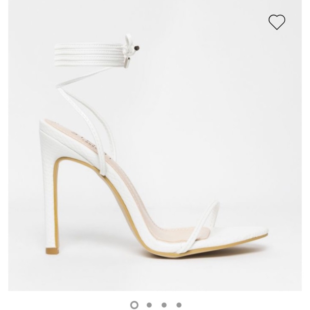 White simmi stilettos